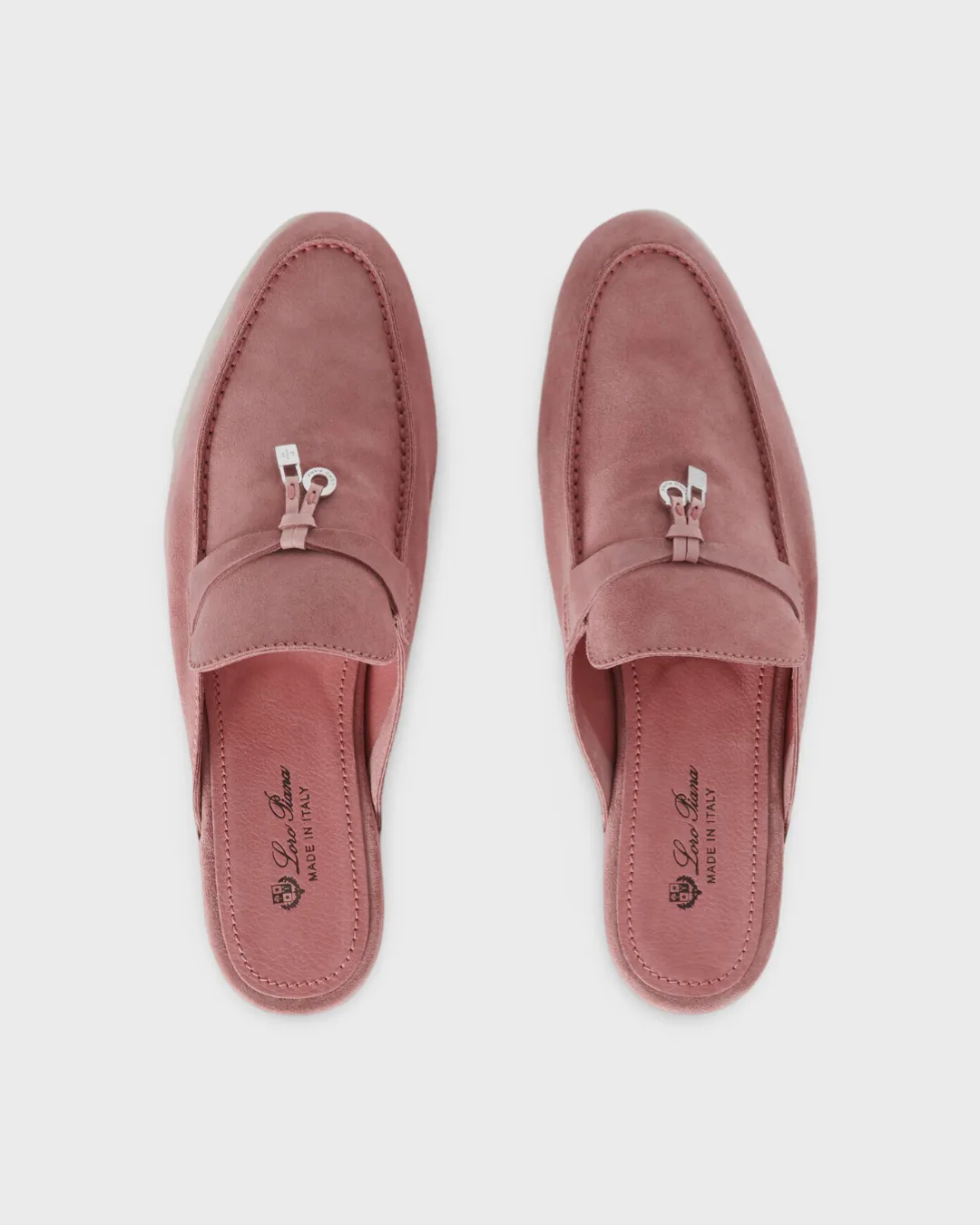 Loro Piana Babouche Charms Walk Loafer Flowering Cherry