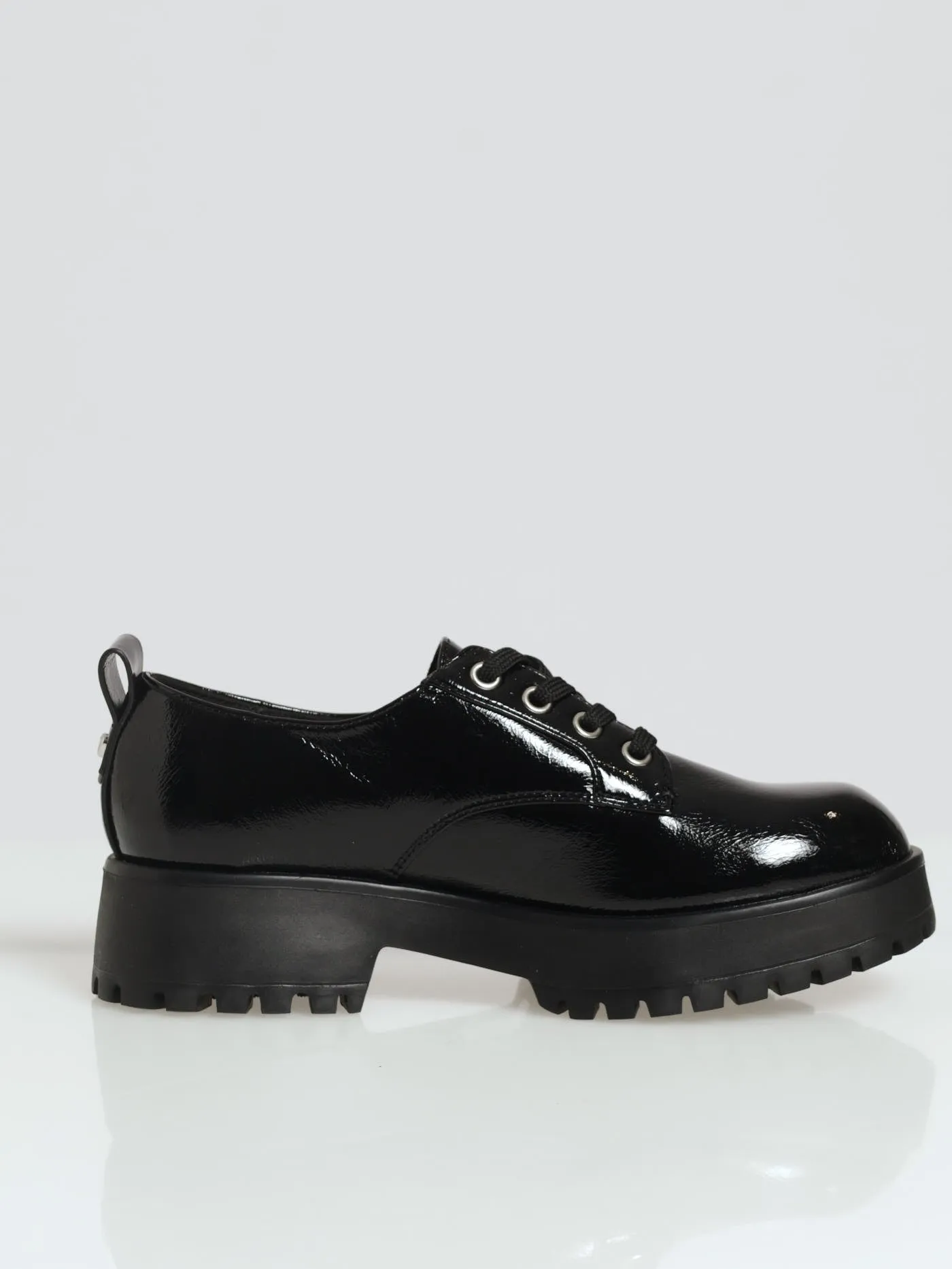 Makinley Chunky Lace Loafer - Black