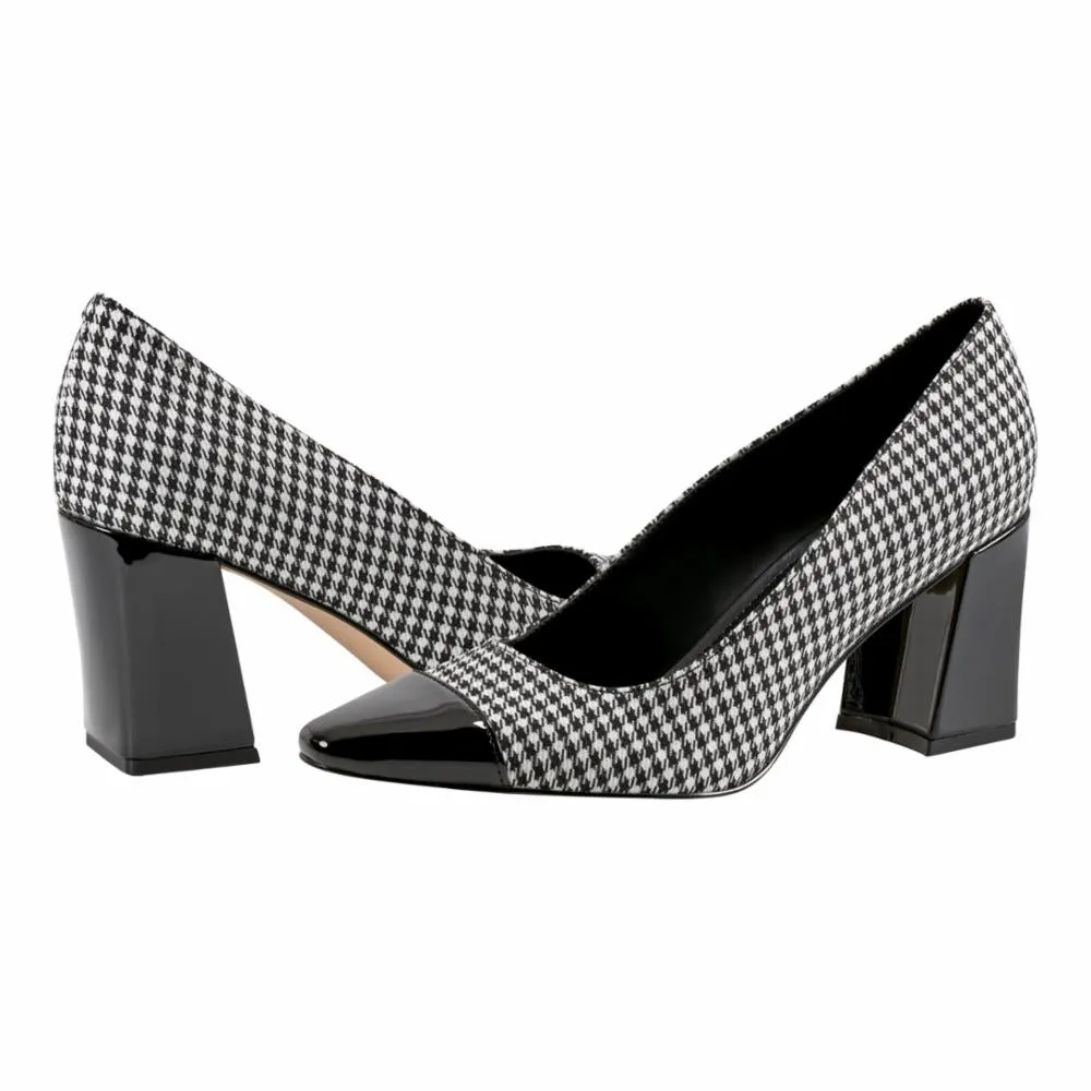 Marc Fisher KAPILA2 BLACK WHITE/NERO-HOUNDSTOOTH Y
