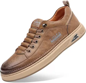 Men's Fashion Sneakers Slip-on Casual Breathable Non-Slip Low-Top Walking Shoes Men's Dress Sneaker
