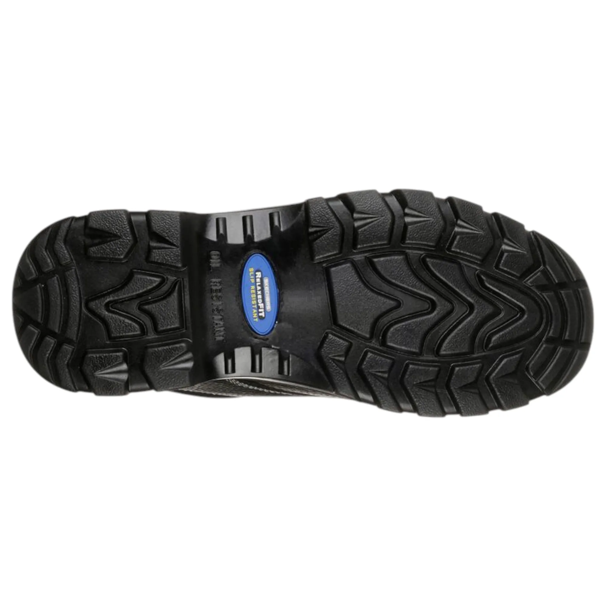 Mens Skechers Workshire - Tydfil Black Work Safety Lace Up Shoes
