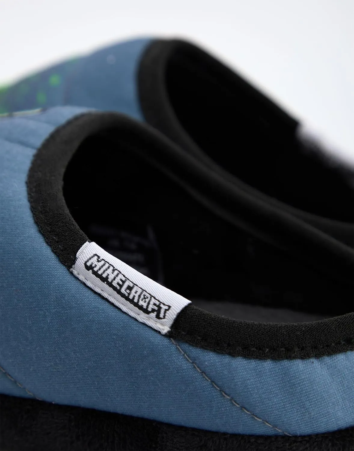 Minecraft Boys Graffiti Style Slip On Loafer Slippers | Slip-On Indoor Shoes for Kids Multicoloured Gaming Footwear for Boys