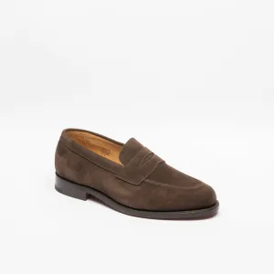 Mocassino penny Tricker's Havard in camoscio marrone (Cafè repello)
