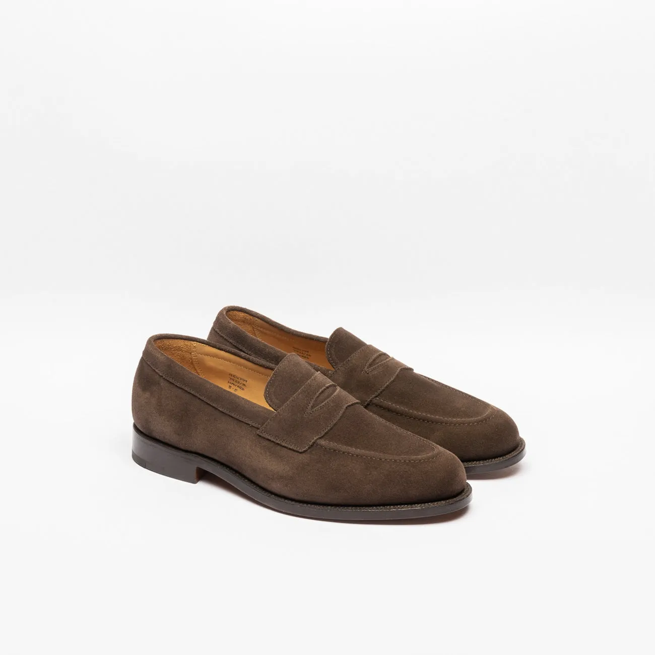 Mocassino penny Tricker's Havard in camoscio marrone (Cafè repello)
