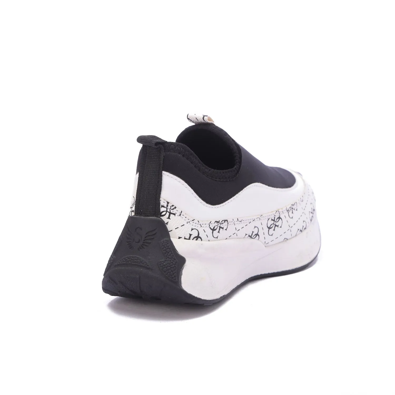 Monochrome Slip-On Chunky Sneakers-White