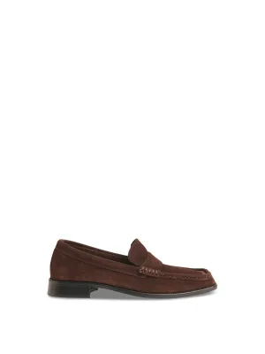 Mora Suede Square Toe Loafer