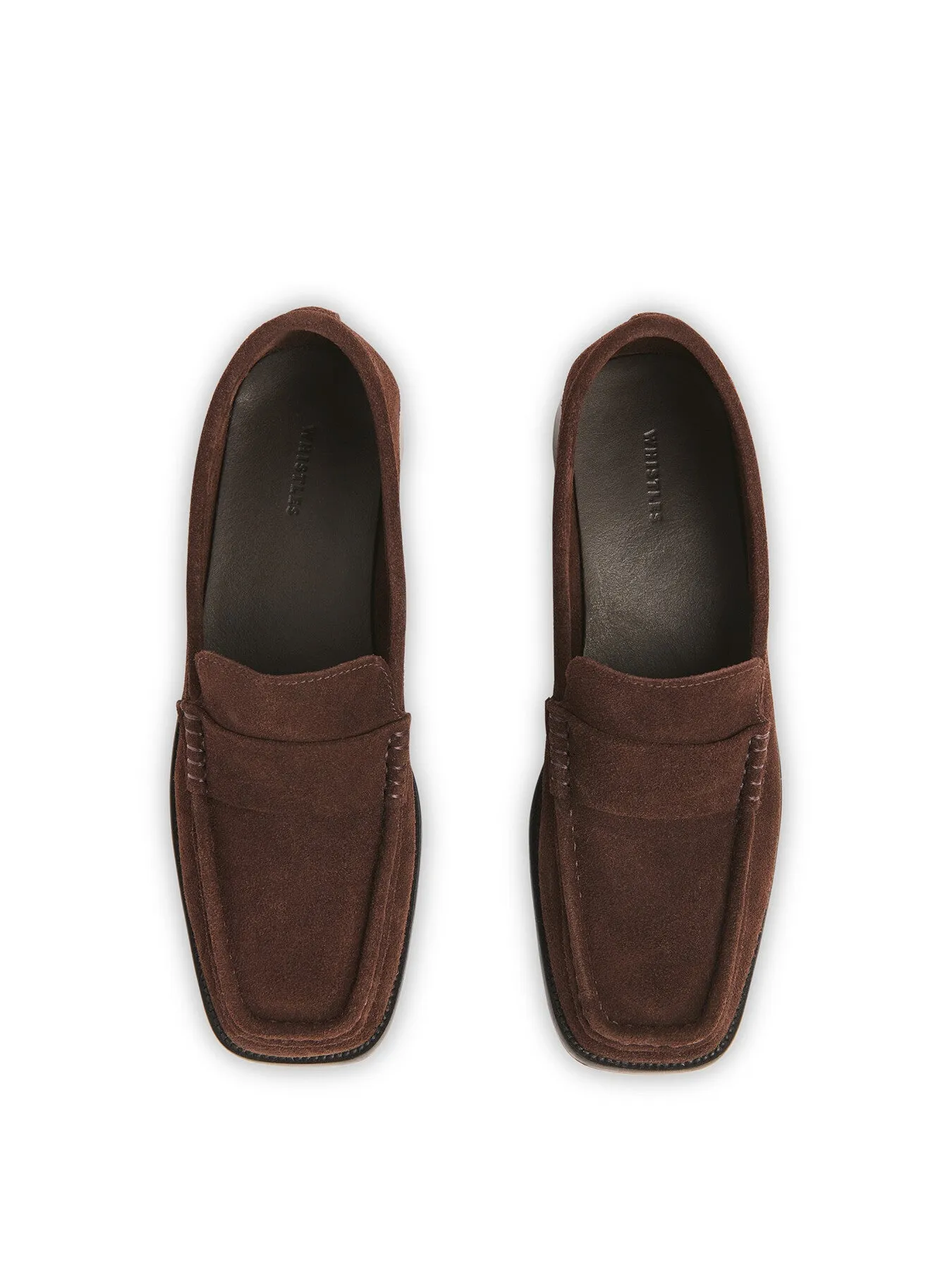 Mora Suede Square Toe Loafer