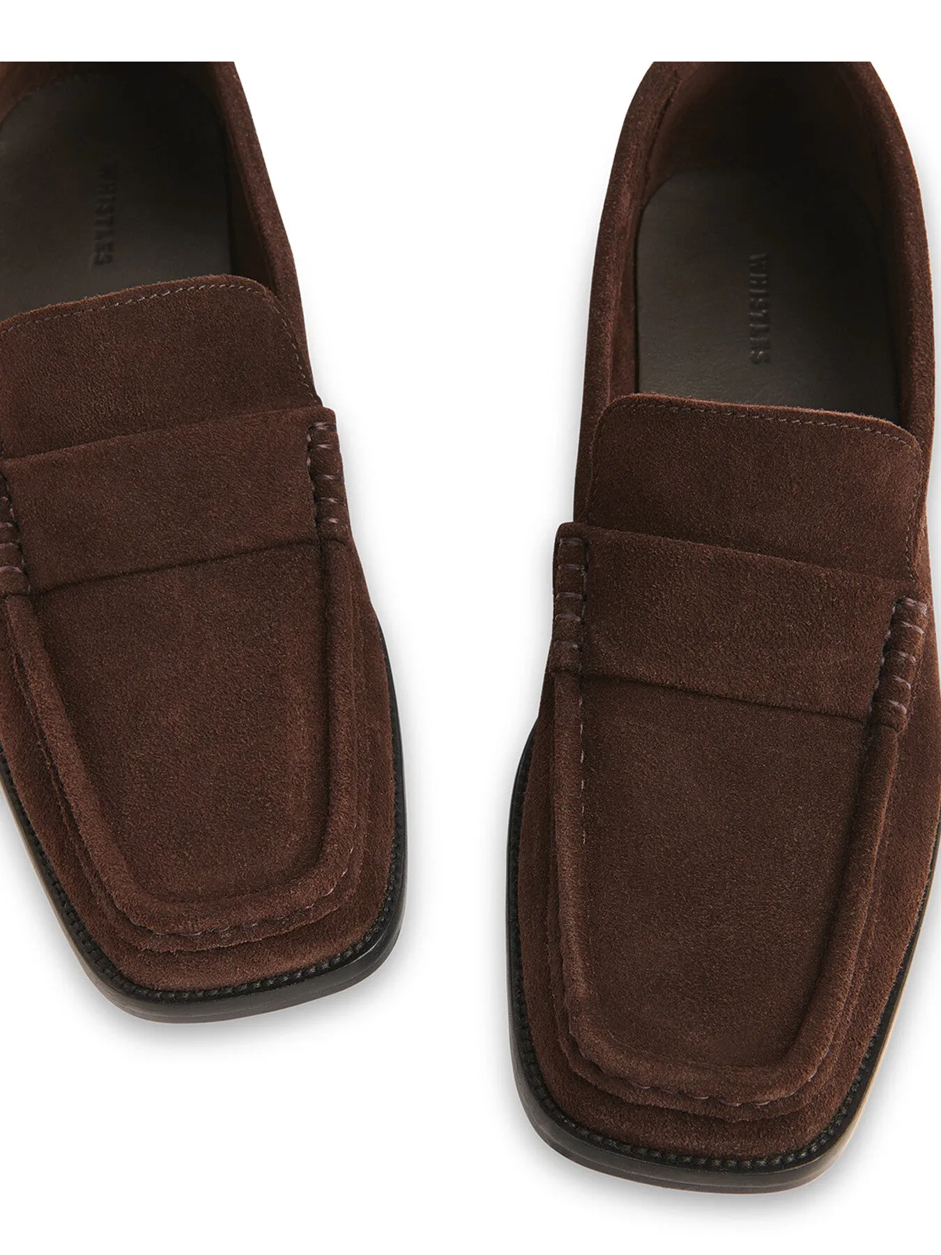 Mora Suede Square Toe Loafer