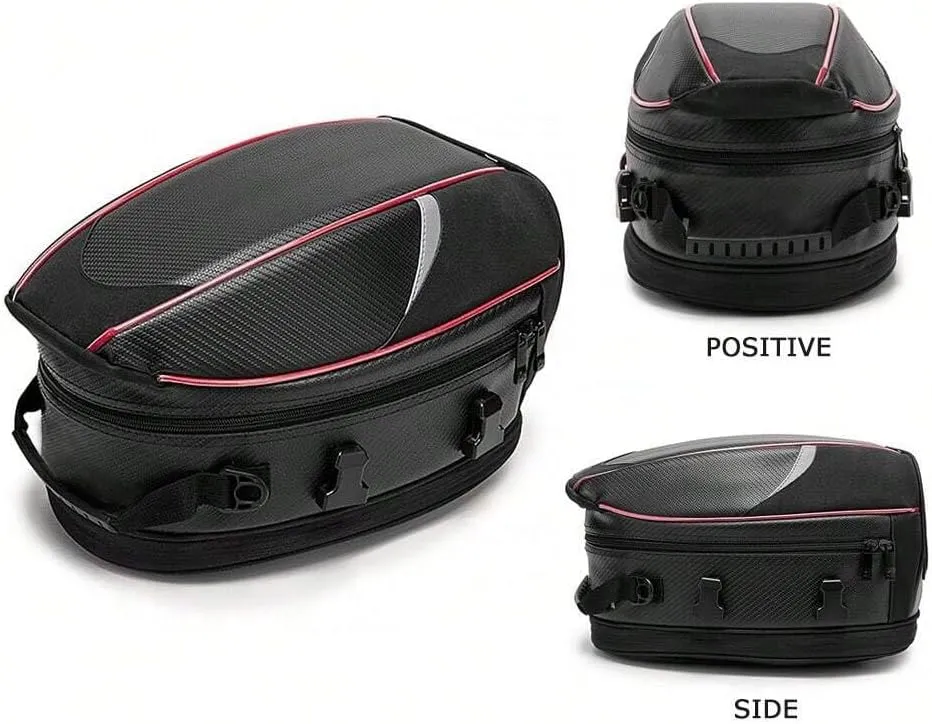 Motorcycle Tail Bag for Triumph Tiger 1200 GT GT Pro Rally Pro, Large Capacity Water-Resistant Wear-Resistant Motorcycle Helmet Bag, Expandable Rear Seat Storage Luggage Backpack