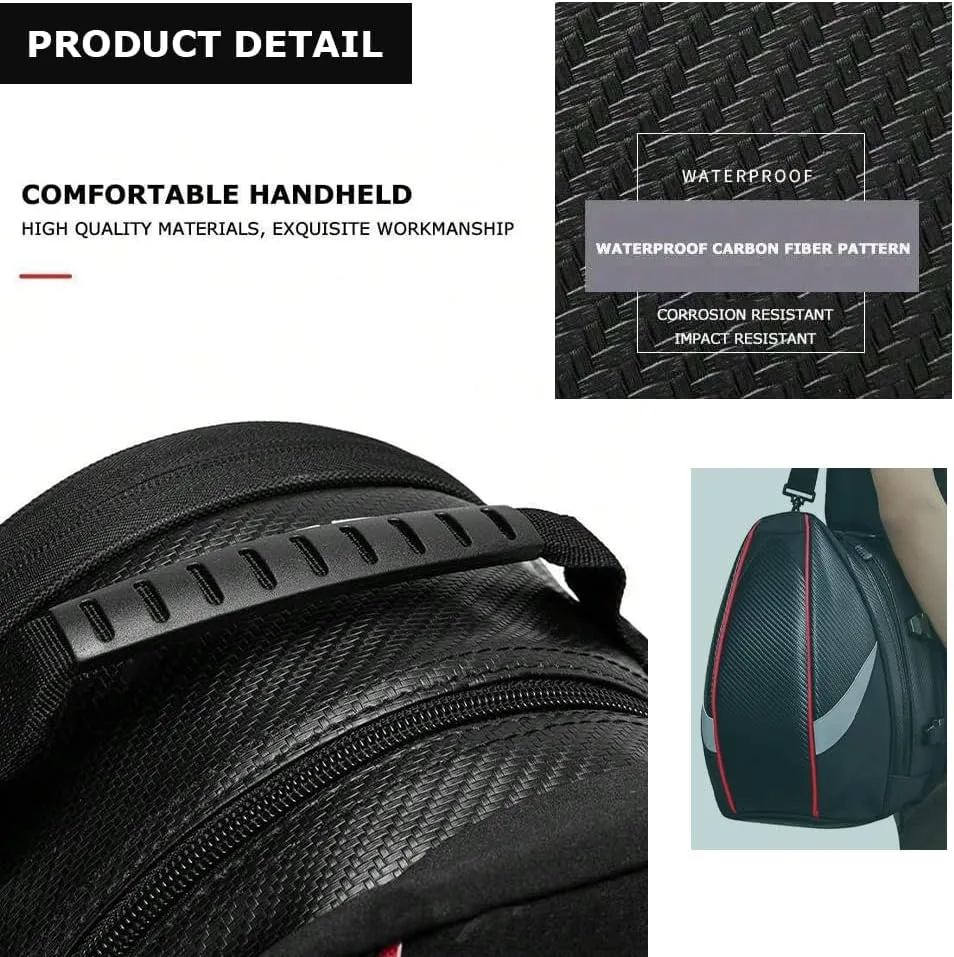 Motorcycle Tail Bag for Triumph Tiger 1200 GT GT Pro Rally Pro, Large Capacity Water-Resistant Wear-Resistant Motorcycle Helmet Bag, Expandable Rear Seat Storage Luggage Backpack