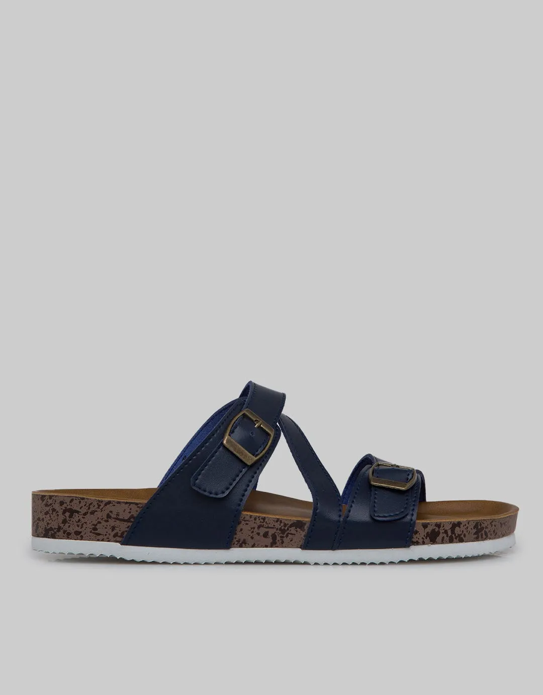 Nevada Slipper Sandals Cross Strap Buckle