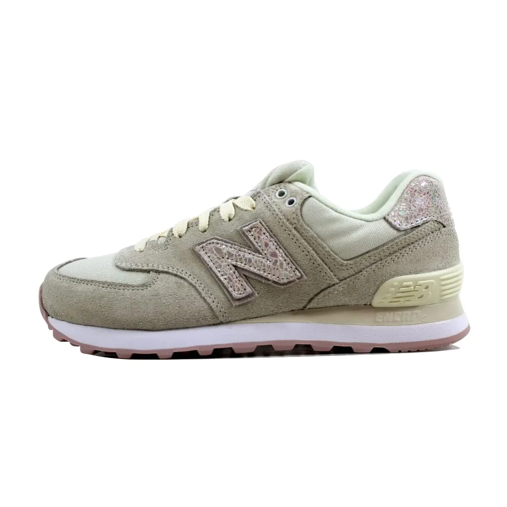 New Balance 574 Angora/Faded Rose-Shattered Pearl WL574CIB
