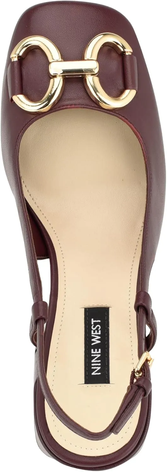 Nine West Women's Cast Block Heel Slingback Pump