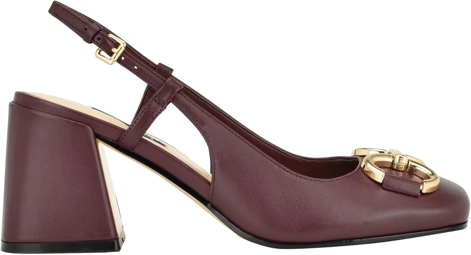 Nine West Women's Cast Block Heel Slingback Pump