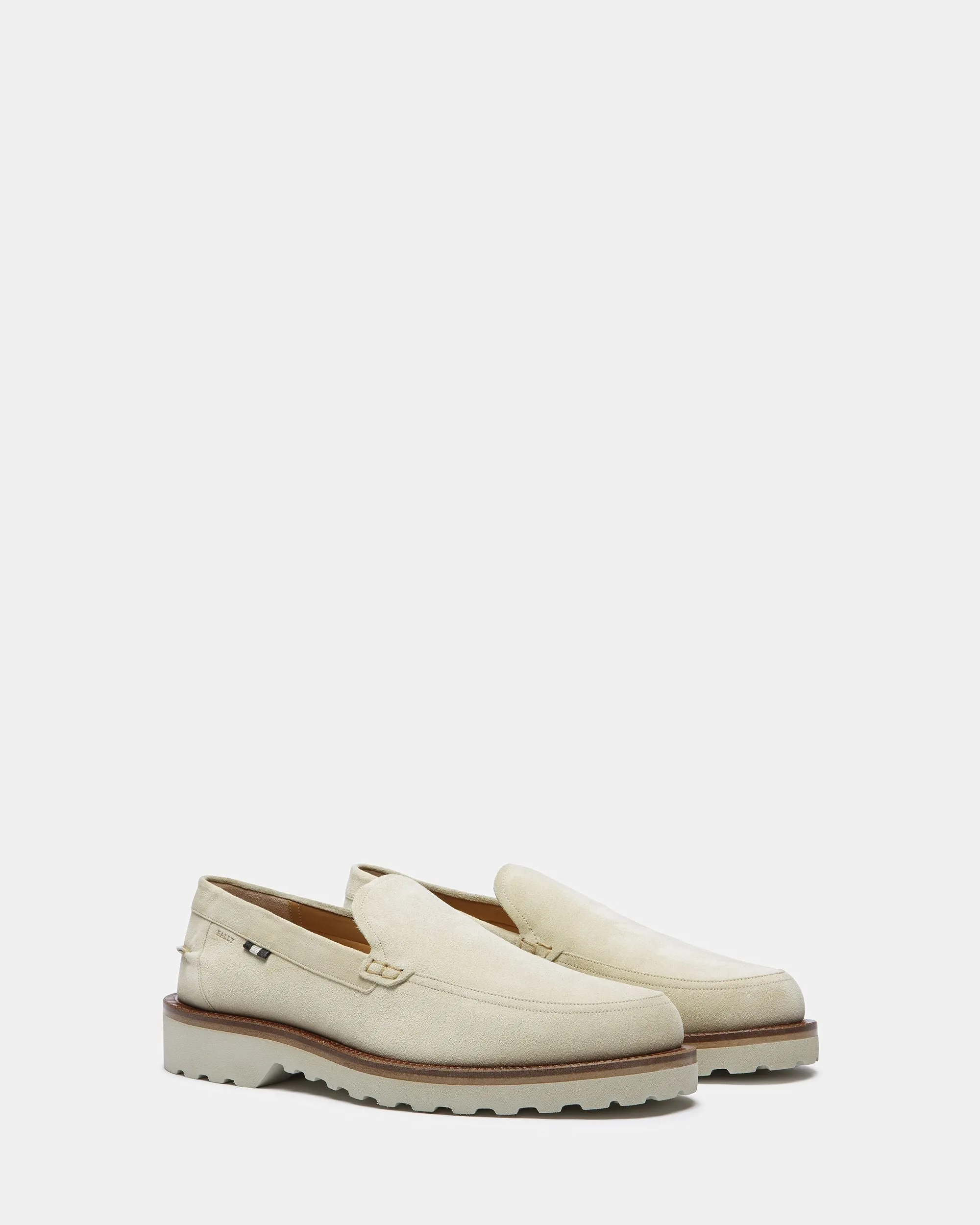 Novald Leather Loafers In Fossil