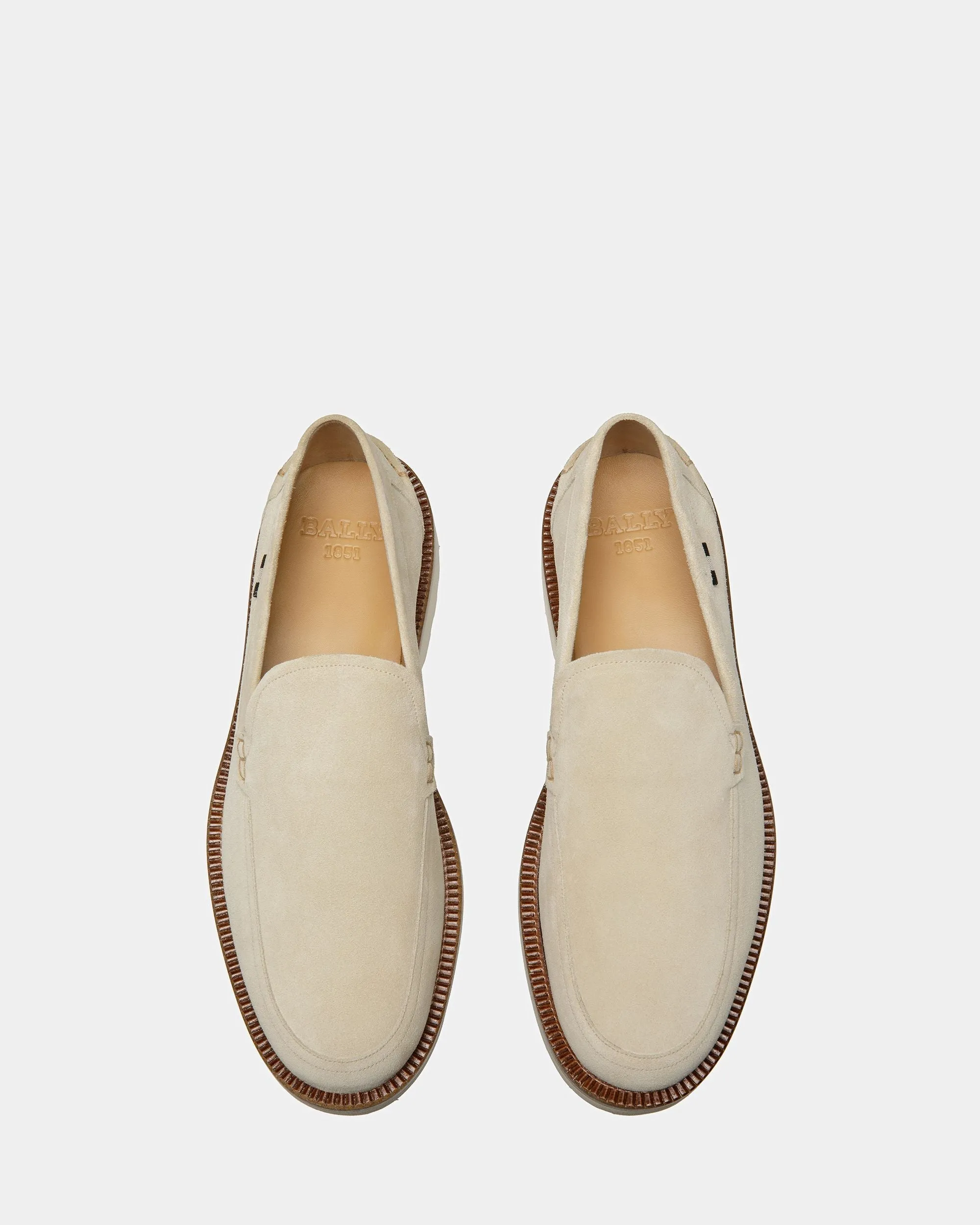 Novald Leather Loafers In Fossil