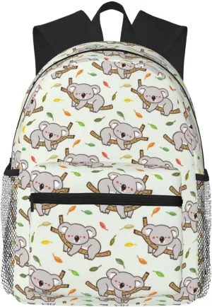 Novastar Travel Laptop Backpack for Men Women - Deciduous Gray Koala Lightweight Backpack with Adjustable Carry Straps, Water Resistant Beach Backpack, Travel Backpack with Laptop Compartment