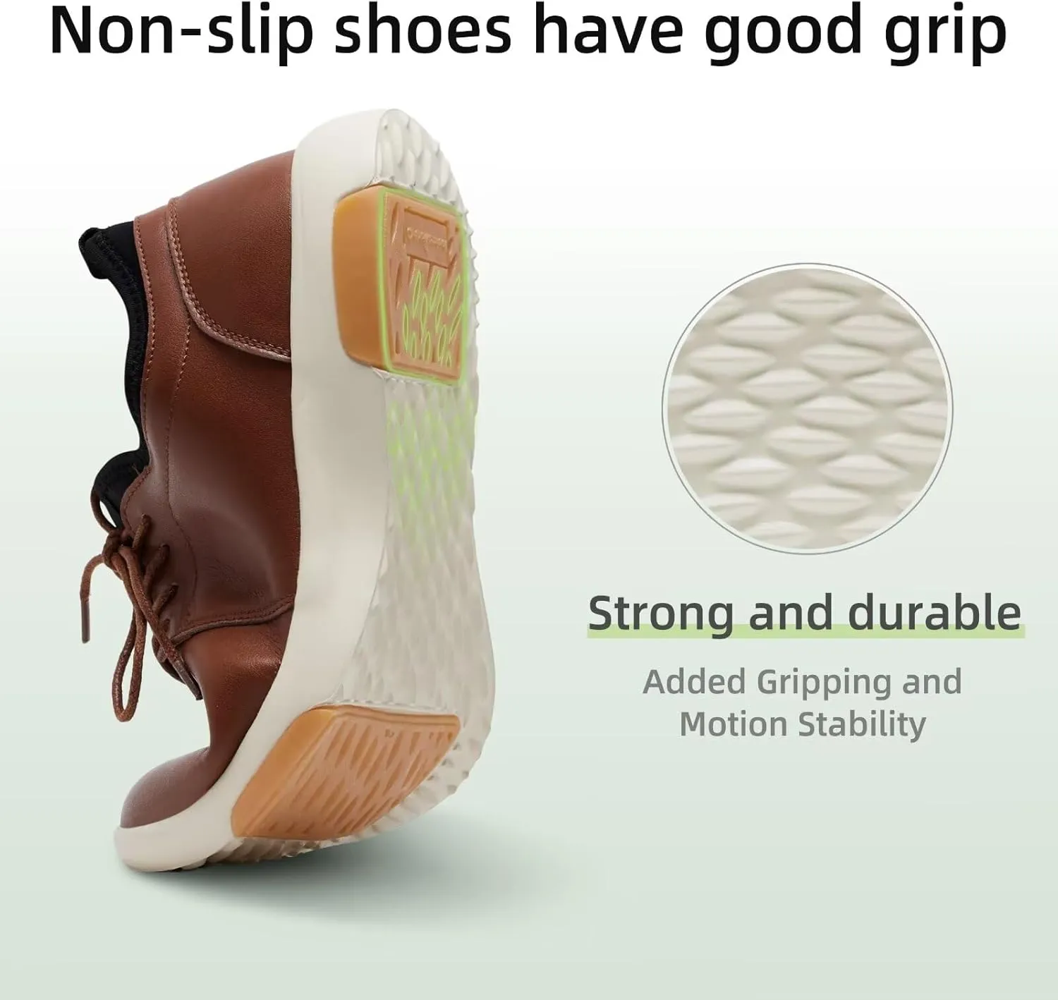 OrthoComfoot Men's Orthopedic Leather Dress Walking Shoes: Comfortable Plantar Fasciitis Fashion Sneakers with Arch Support, Casual Orthotic Business Work Shoes for Foot and Heel Pain Relief