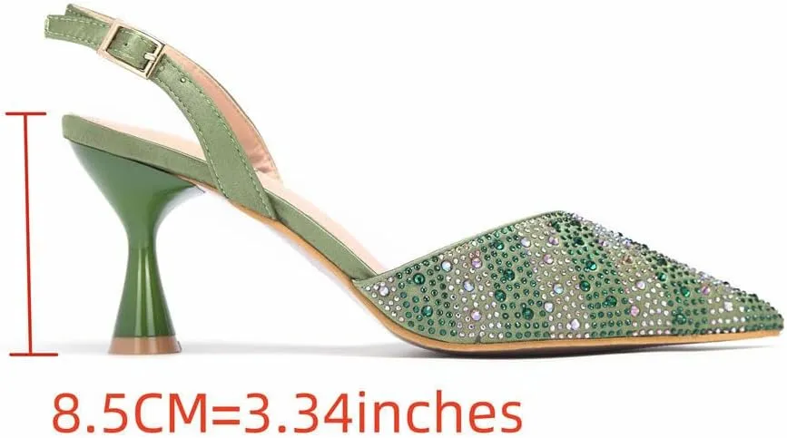 Peep Toe Rhinestone Sandals Purse Italian Banquet Party Matching Set