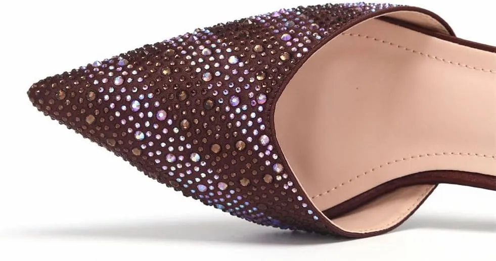 Peep Toe Rhinestone Sandals Purse Italian Banquet Party Matching Set