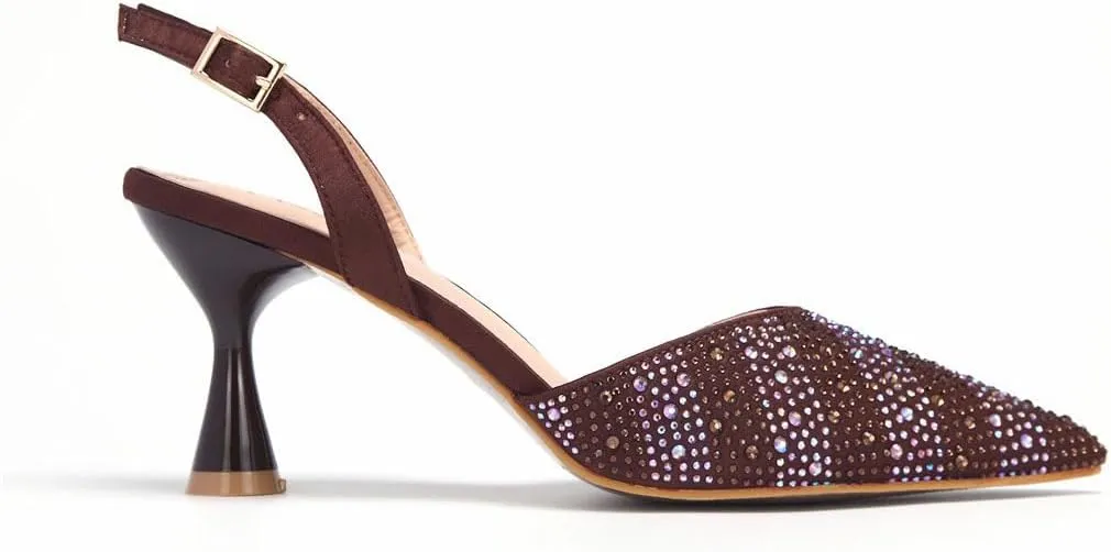 Peep Toe Rhinestone Sandals Purse Italian Banquet Party Matching Set