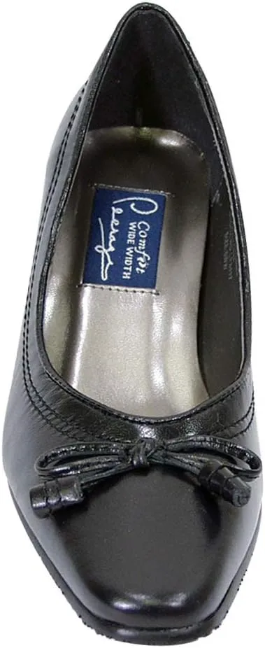Peerage Cynthia Women's Wide Width Loop Bow Tie Tassel Dress Pumps