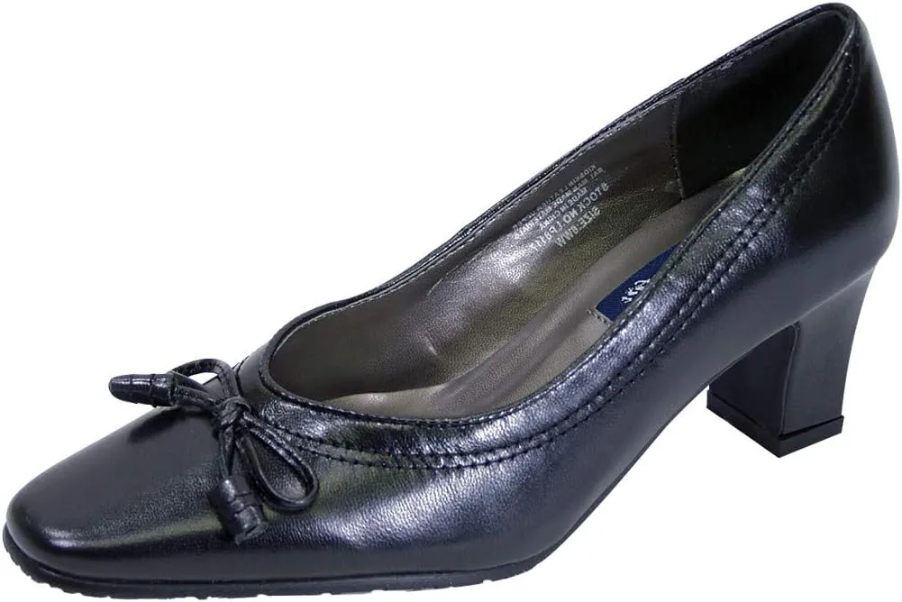 Peerage Cynthia Women's Wide Width Loop Bow Tie Tassel Dress Pumps