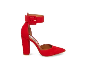 POSTED RED NUBUCK