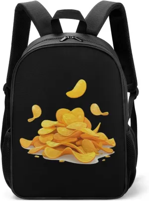 Potato Chips Travel Backpack Laptop Shoulders Bag Casual Daypack for Business Hiking for Women Men