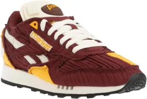 Reebok Mens Classic Leather Pumps Shoes in Red, Burgundy, 6.5 Men