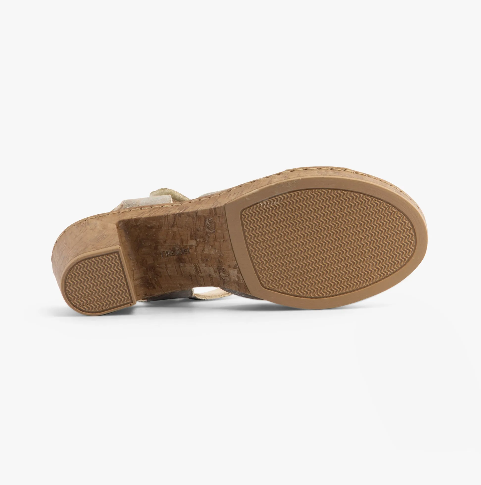 Rieker 66853-90 Womens Sandals Metallic
