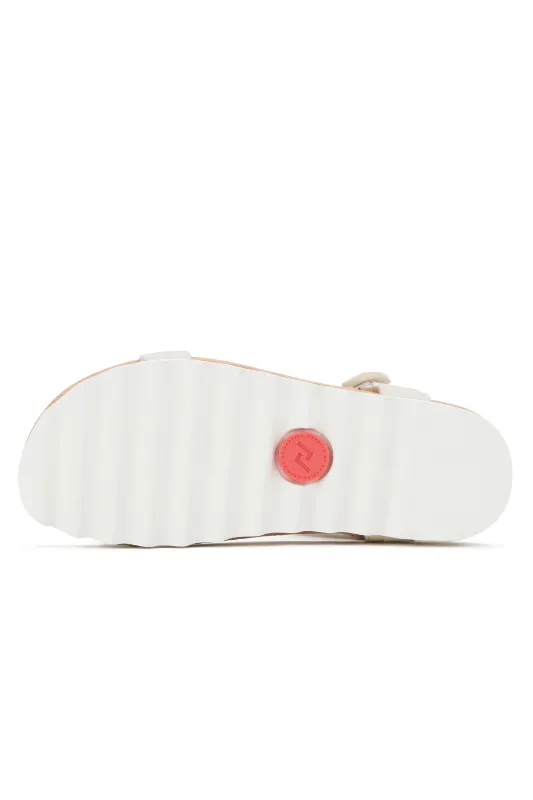 Rollie Nation Sandal Tooth Wedge | Bone Croc