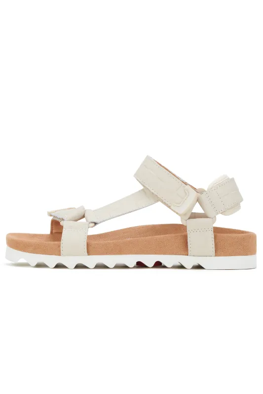 Rollie Nation Sandal Tooth Wedge | Bone Croc