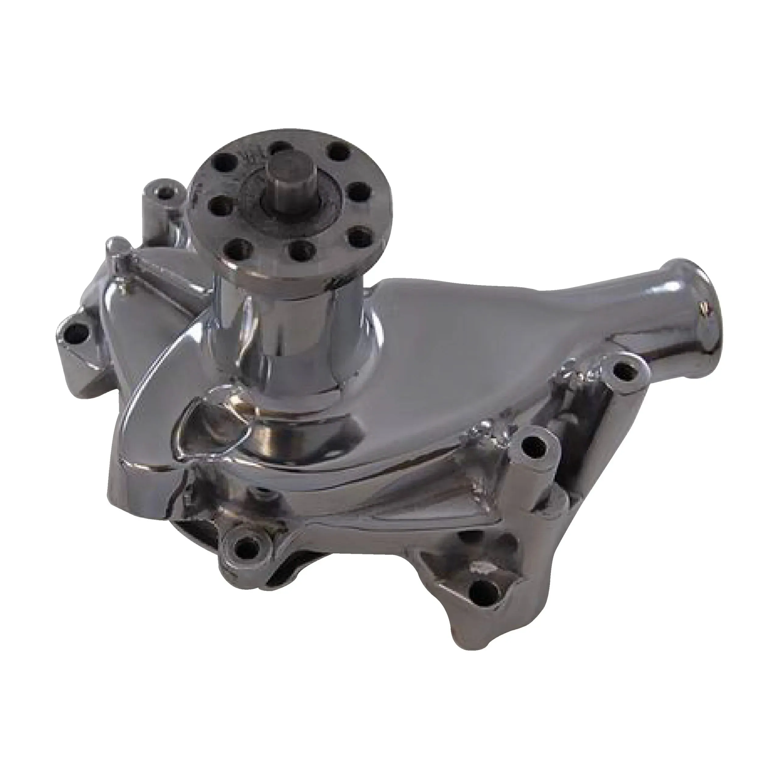 RPC R3951POL Aluminum Long-Style Water Pump, Fits Chevy SB - Polished