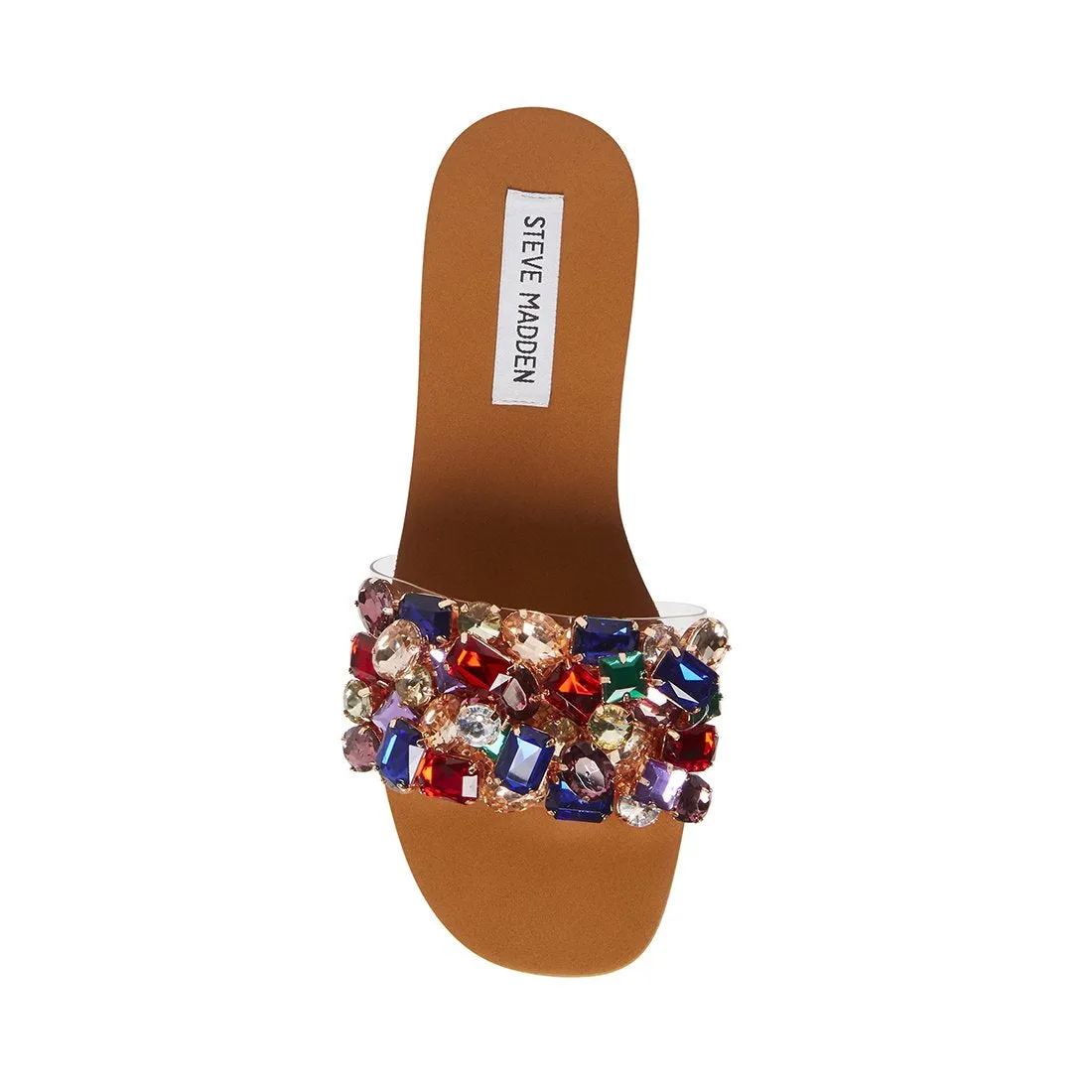 Sandals Jeweled Birthday discount Efficient customer service BRIONNA Steve Madden Multi Embellished Rhinestone Flats
