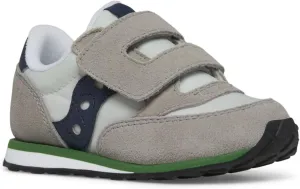Saucony Jazz Hook & Loop Sneaker (Toddler/Little Kid), Grey/Navy/Green, 11.5 US Unisex