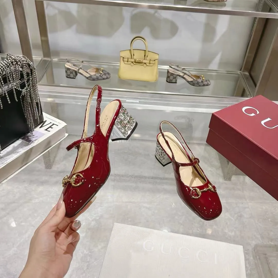 SE1603 Gucci Women's Horsebit Slingback / Size4-11