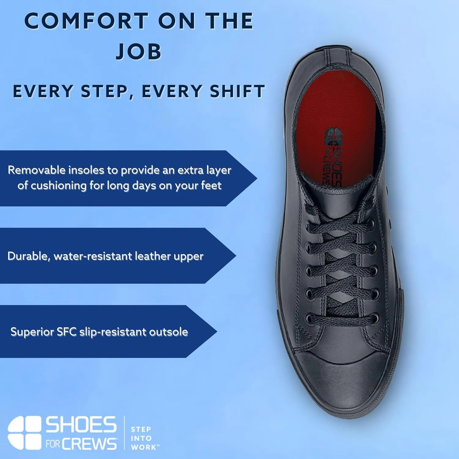 Shoes for Crews Men's Delray Sneaker