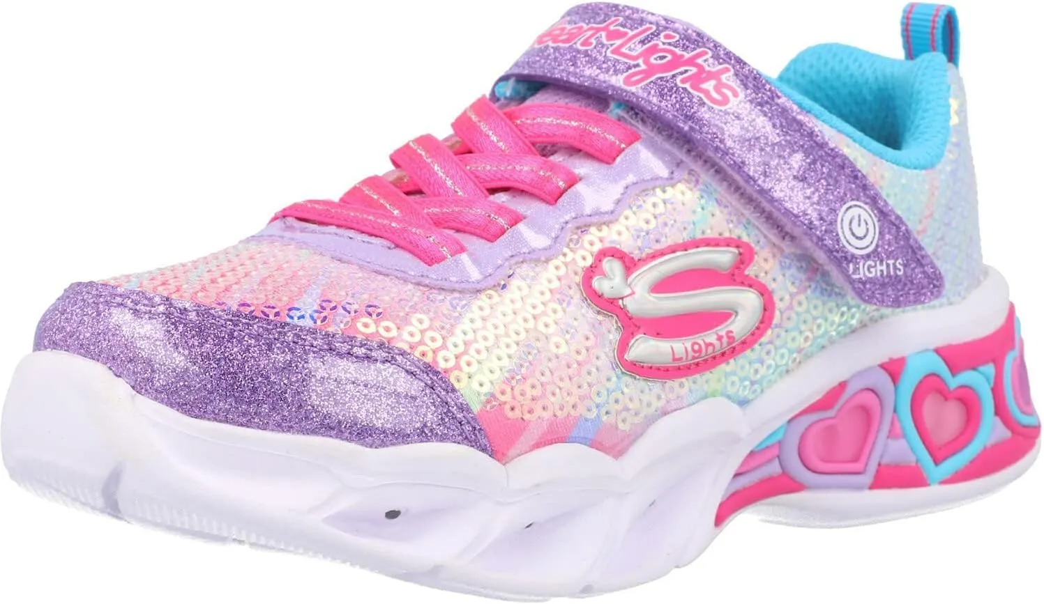 Skechers Girl's Sweetheart Lights-Lets Shine Sneaker