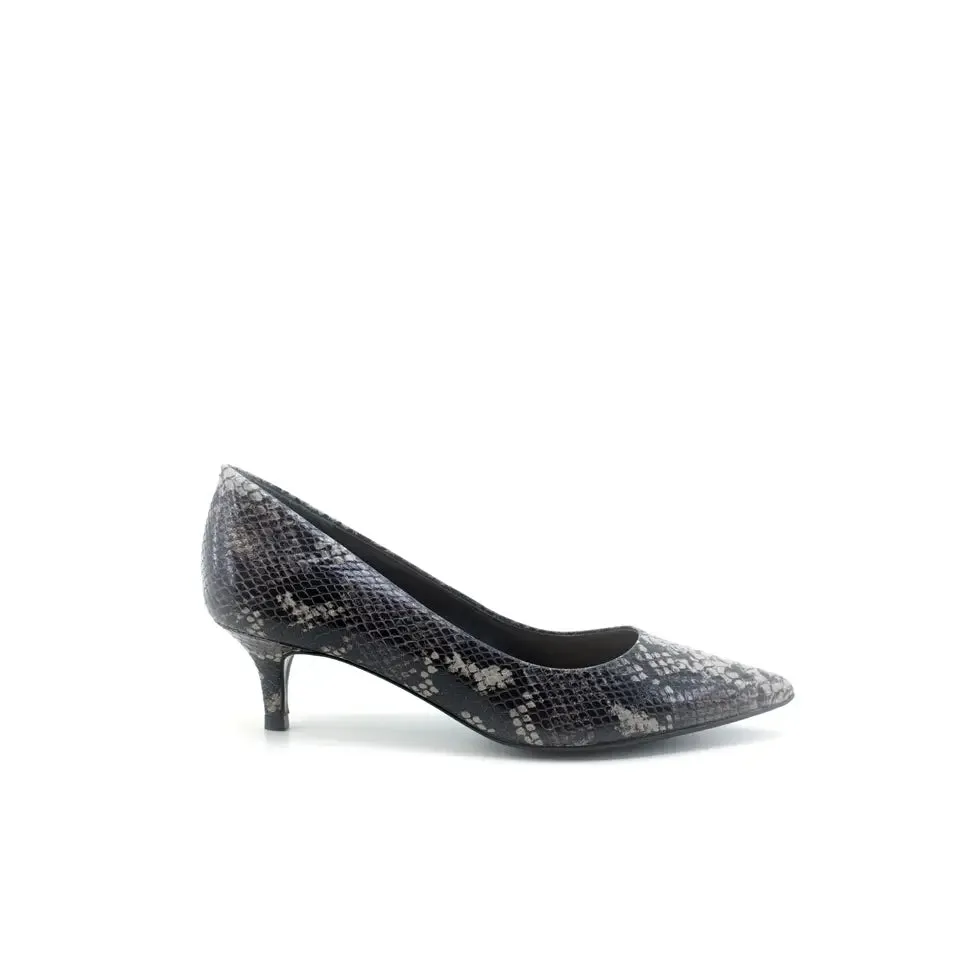 Snakeskin Leather Pump