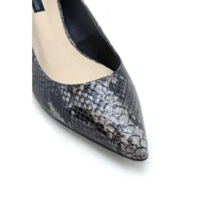 Snakeskin Leather Pump