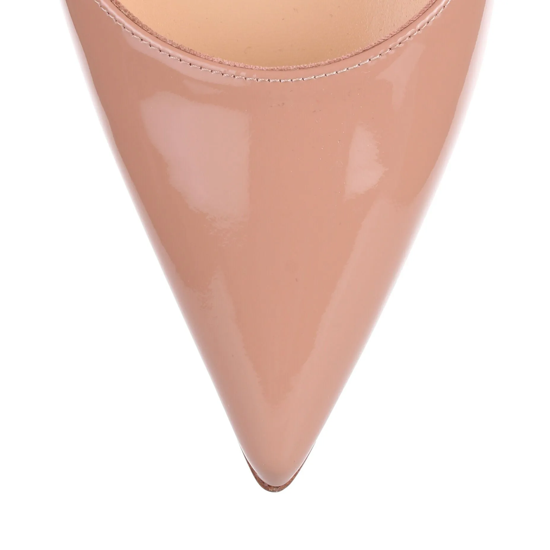 So Kate 120 nude patent pump