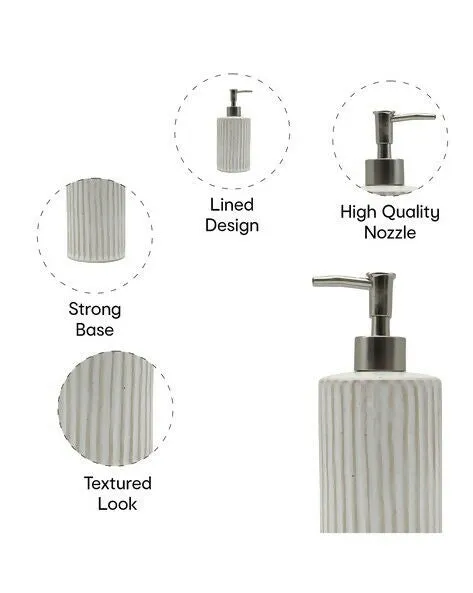 Soap Dispenser with Plastic Pump with Chrome Finish Rustproof Pump for Kitchen & Bathroom (350ml)