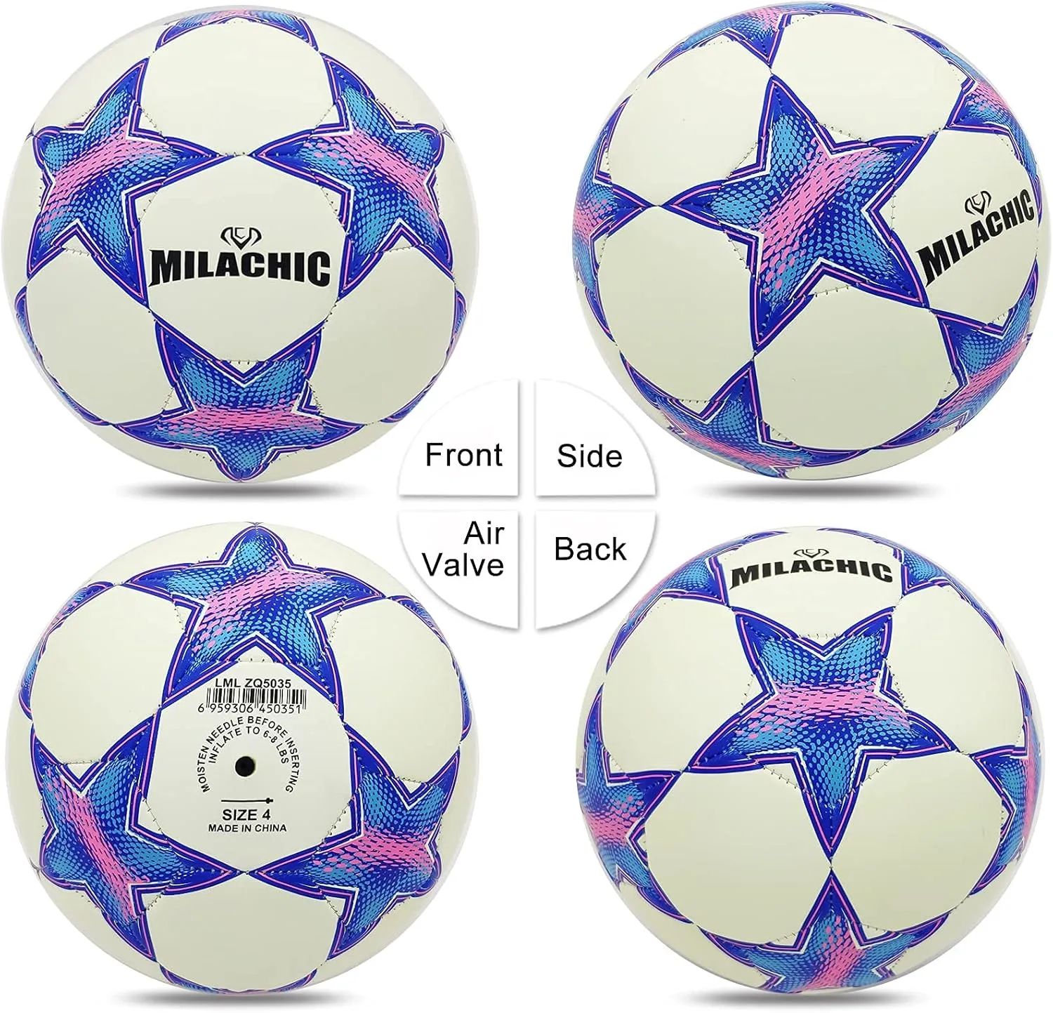 Soccer Ball, Glow in The Dark Soccer Ball Size 3/4/ 5 with Pump, Glowing Luminious Soccer Balls Gifts for Teens, Youth, Men, Women Indoor-Outdoor Soccer Training