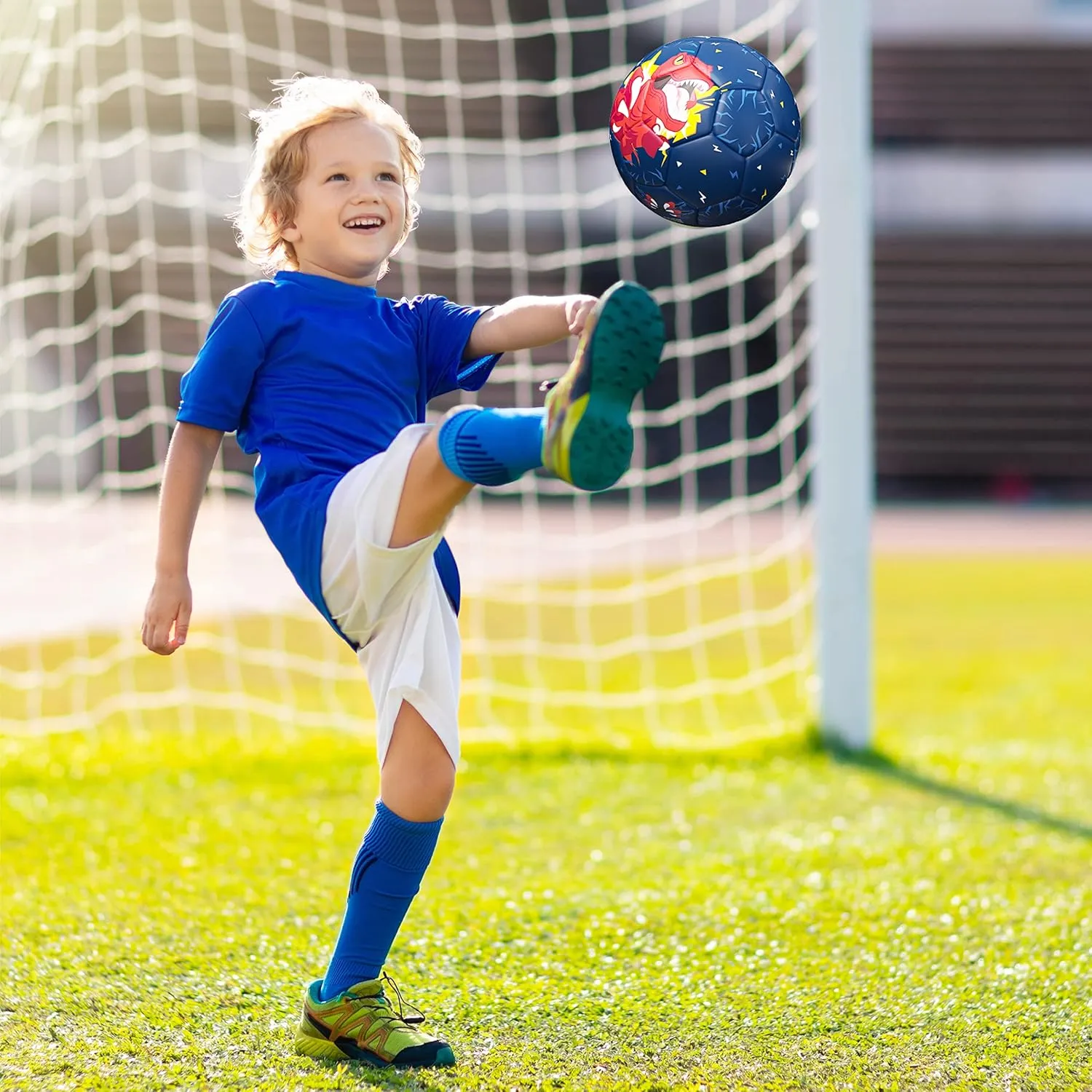 Soccer Ball Size 3, Kids Soccer Ball for Girls Boys Toddler Indoor Outdoor Sport Training with Pump