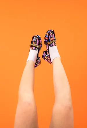 “Social Butterfly” heeled loafers