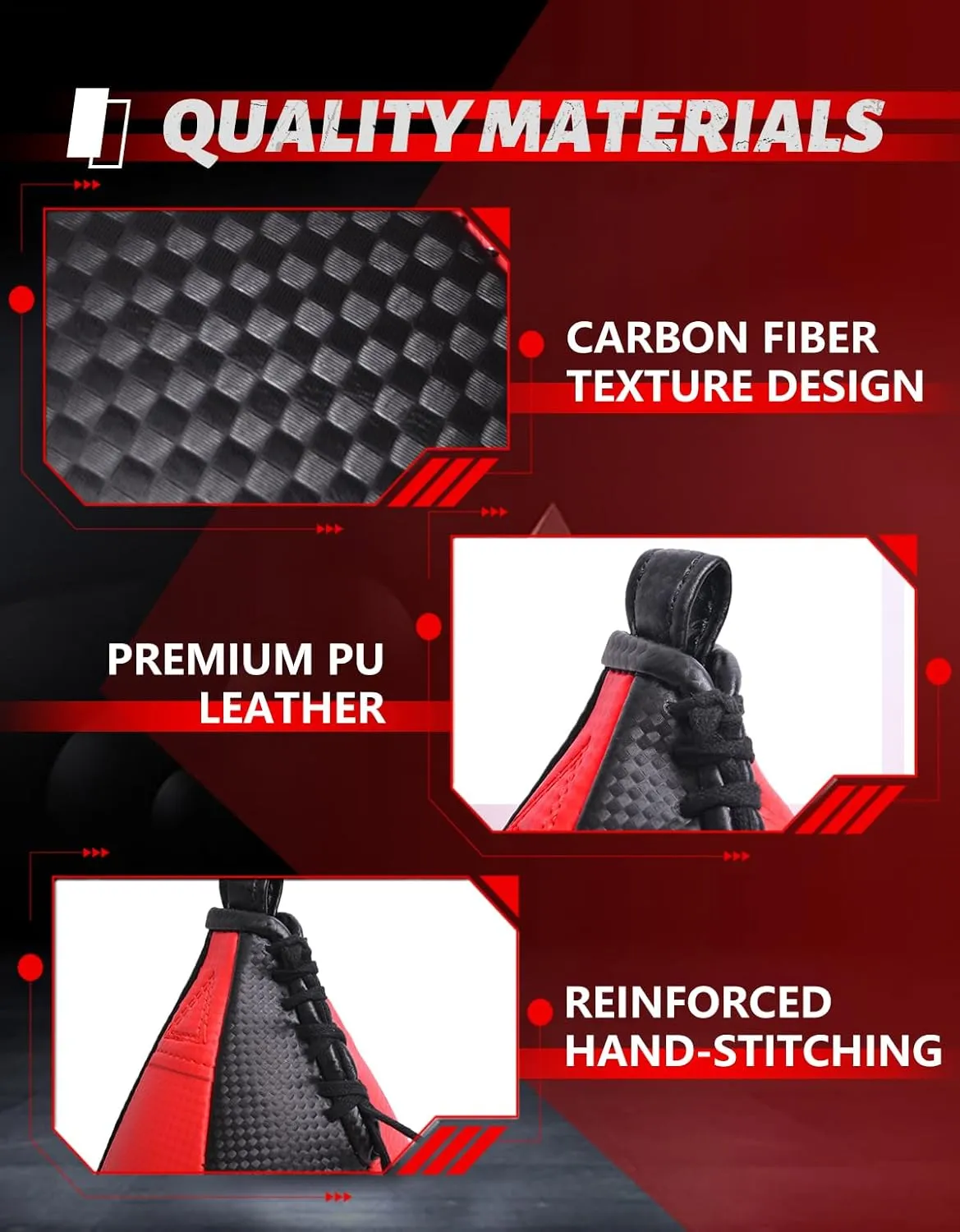Speed Bag,Speed Bag for Boxing,PU Leather Reflex Training Pear Shaped Punching Bag,Fast Reaction Skills Development Perfect for Kids Teens Adults Boxing Coaches