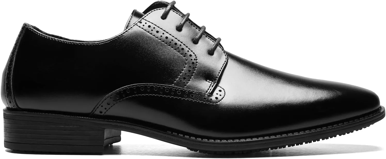 STACY ADAMS mens Ardell Slip Resistant Plain Toe Oxford