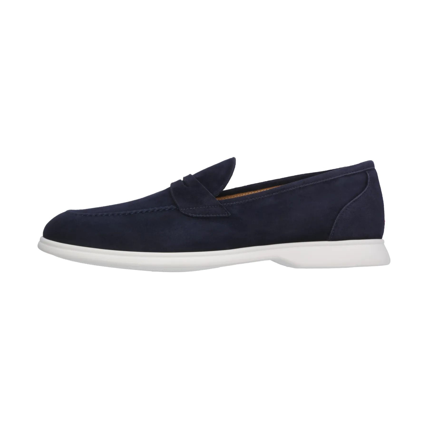 Suede Penny Loafer in Blue