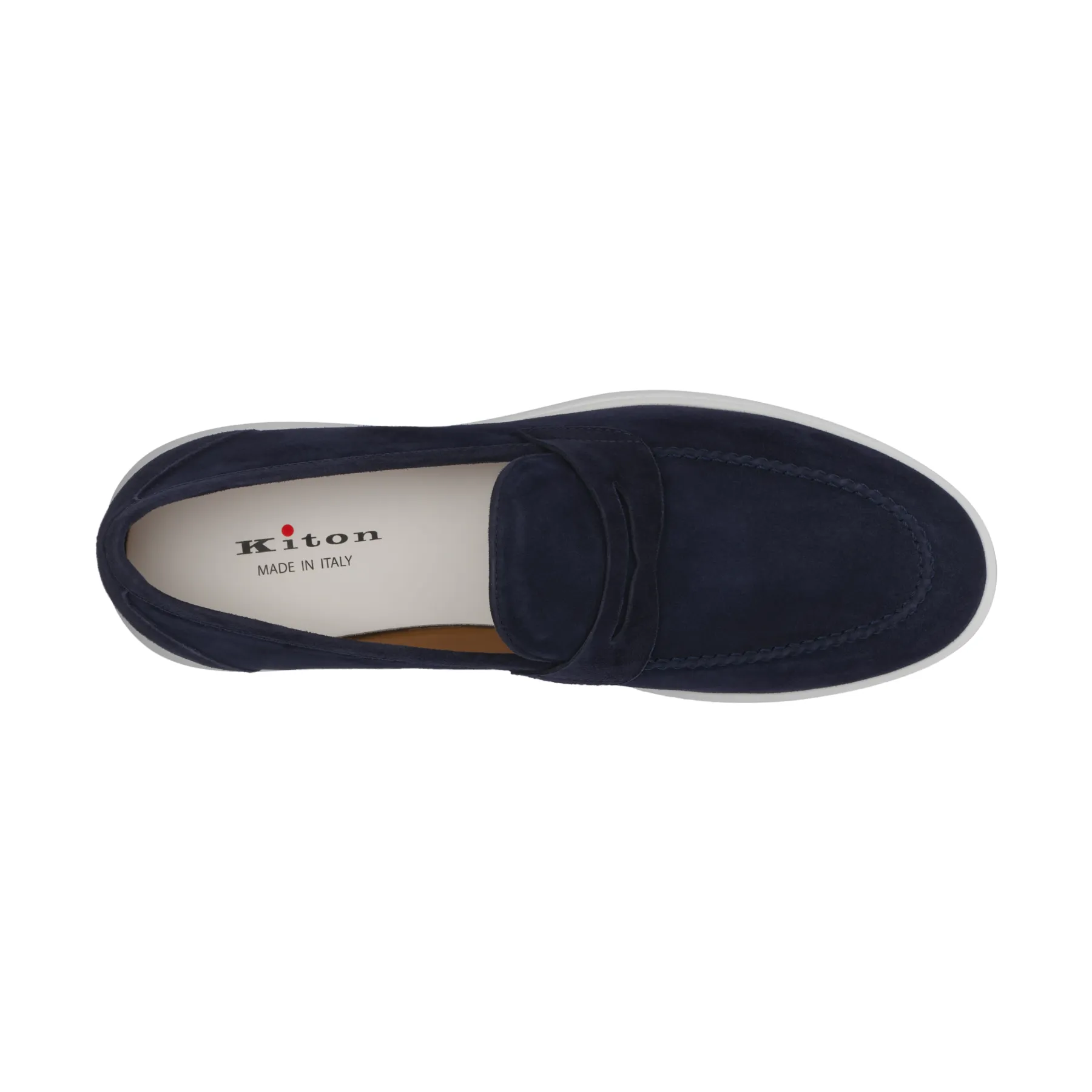 Suede Penny Loafer in Blue